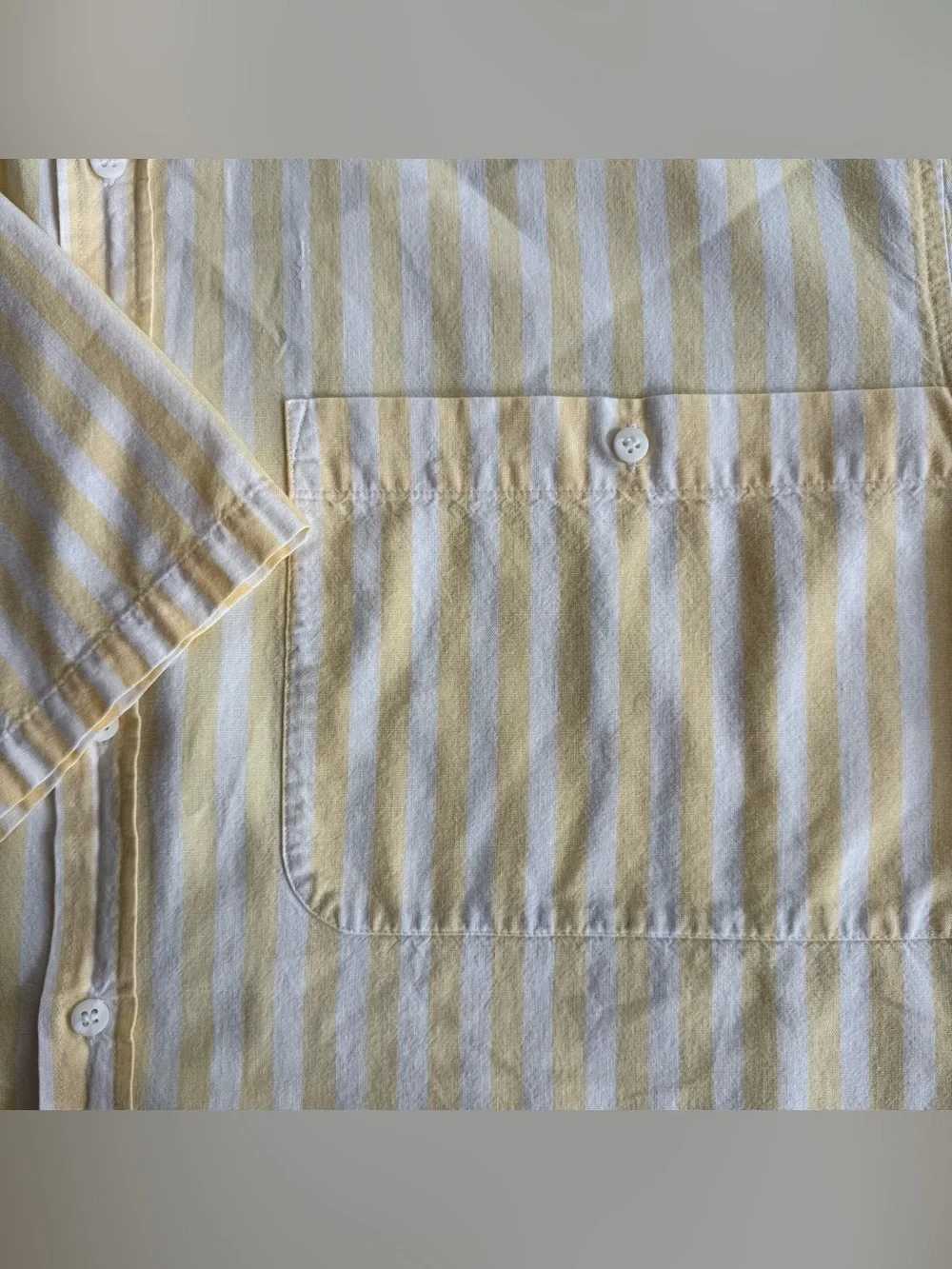 Vintage 70s 80s Striped S/S Button Down Shirt Kenny Rogers ~ Size Large
